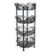 Kitchen Details Smoke Gray 4-Tier Large Basket Shelf